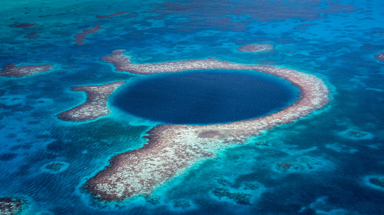 Top of Great Blue Hole