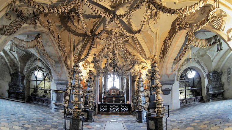 Bone art at Sedlec Ossuary