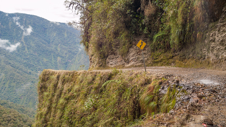 Drop-off of Yungas Road