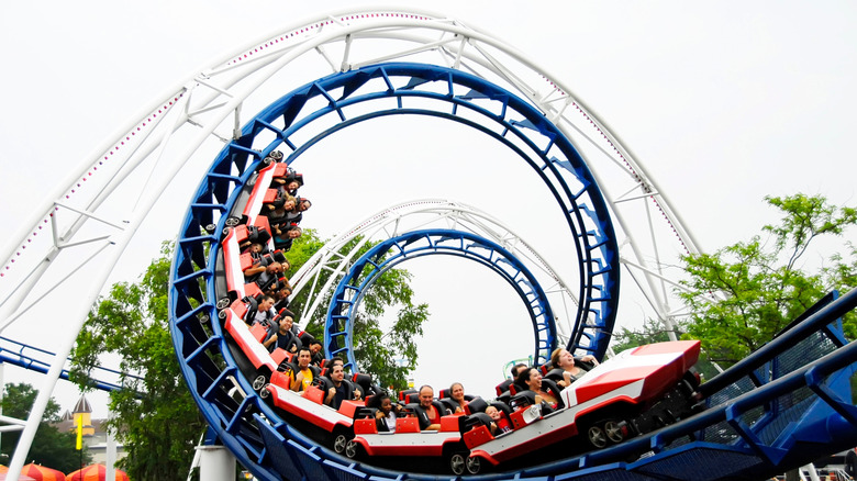 rollercoaster at Cedar Point in Ohio