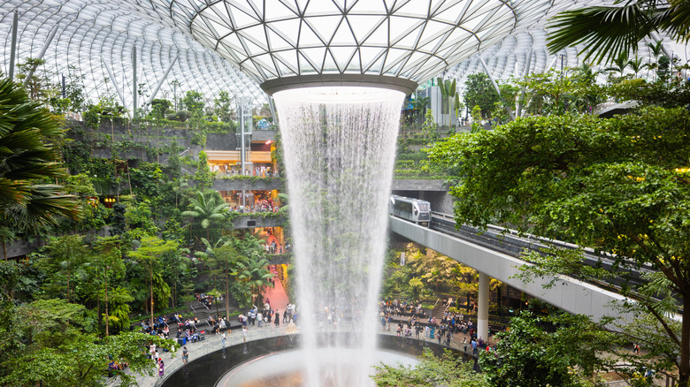 Rain Vortex at Changi Airport