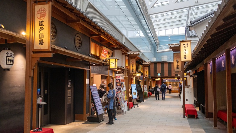 Edo-style interior in Haneda Airport