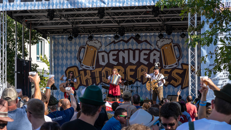 band at Denver Oktoberfest