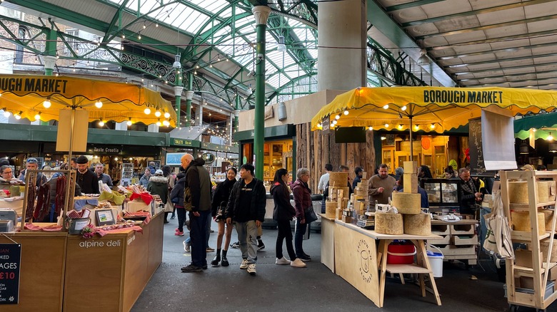 London Borough Market food stalls