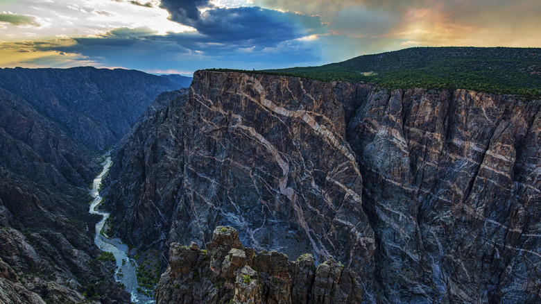 aerial view of Black Canyon of the Gunnison National Park