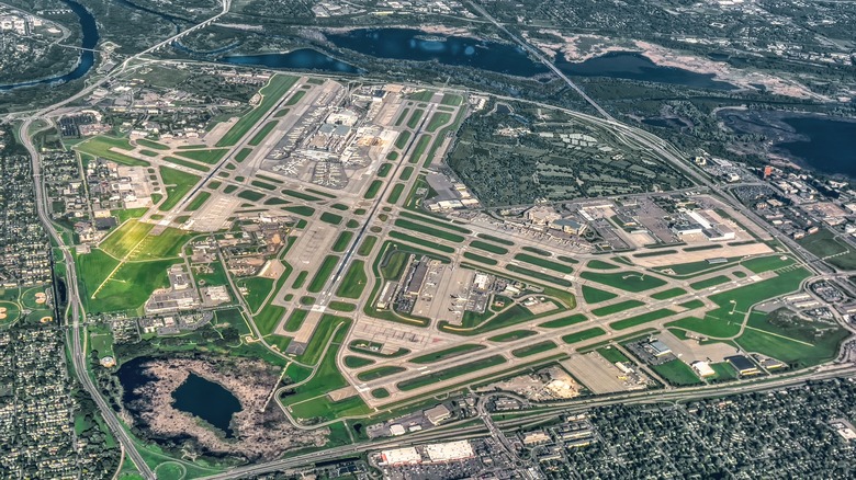 Aerial view of Minneapolis-St. Paul International Airport