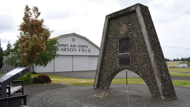 Monument at Pearson Field Airport