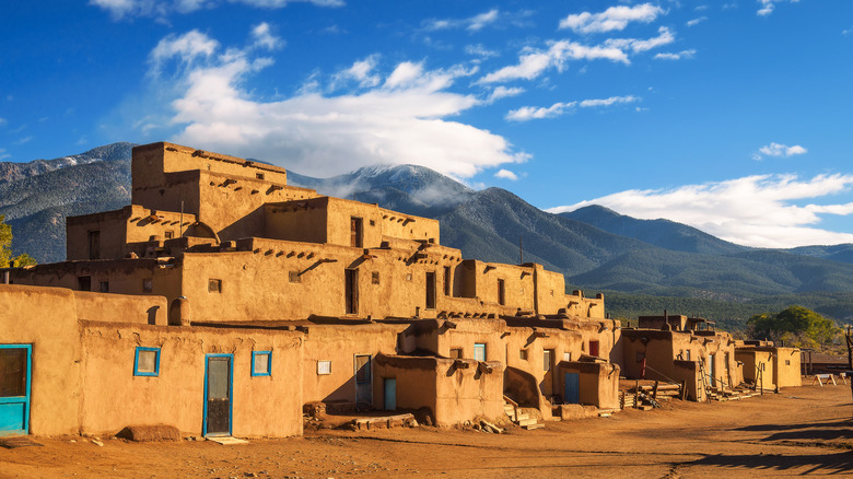 Adobe dwellings at Taos Pueblo