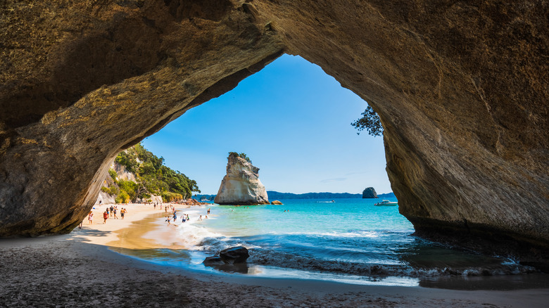 Cathedral Cove in New Zealand