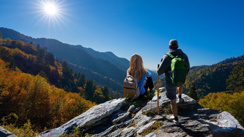 couple at Great Smoky Mountains