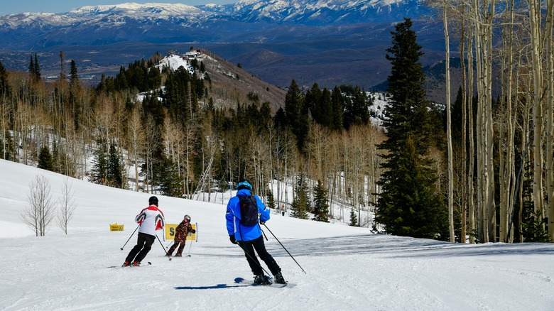 skiers in Park City