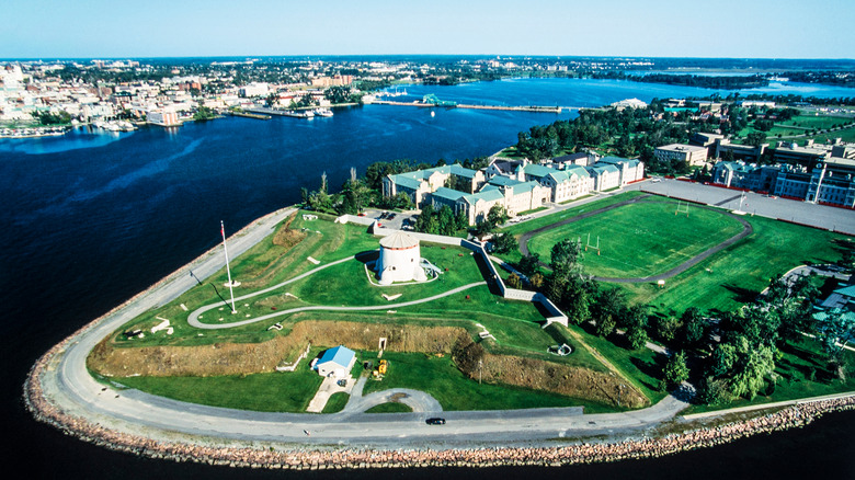 Aerial image of Fort Henry
