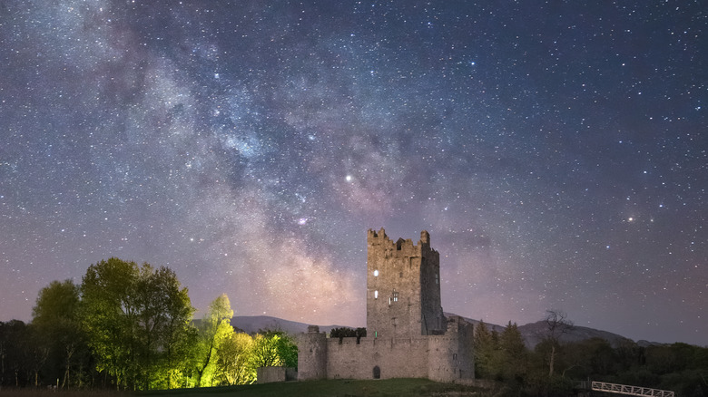 Ross Castle, Kerry at night