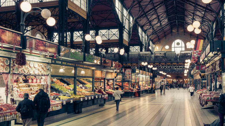 Food stalls at Central Market Hall