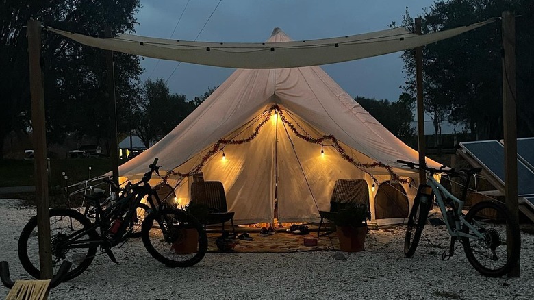 Tent at Alafia River State Park