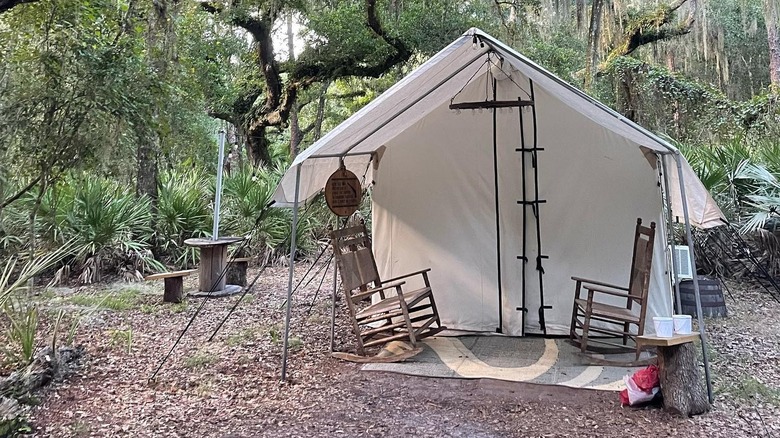 Tent at Lake Kissimmee State Park