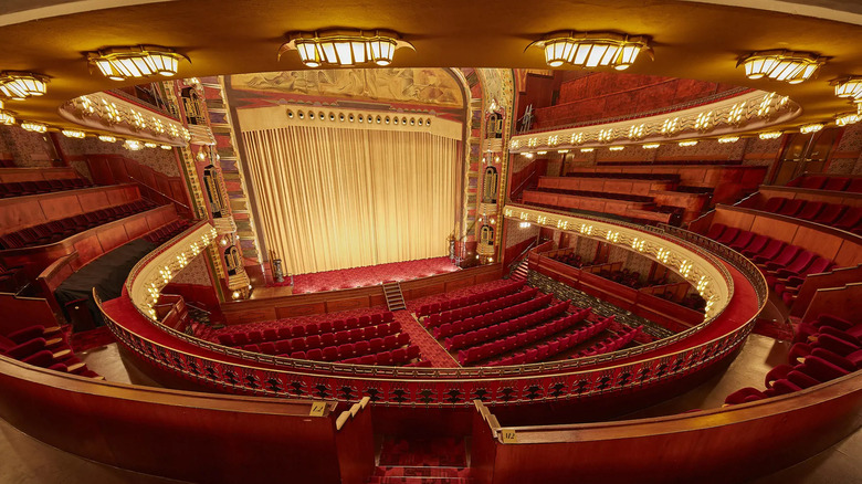 Elaborate red gold theater
