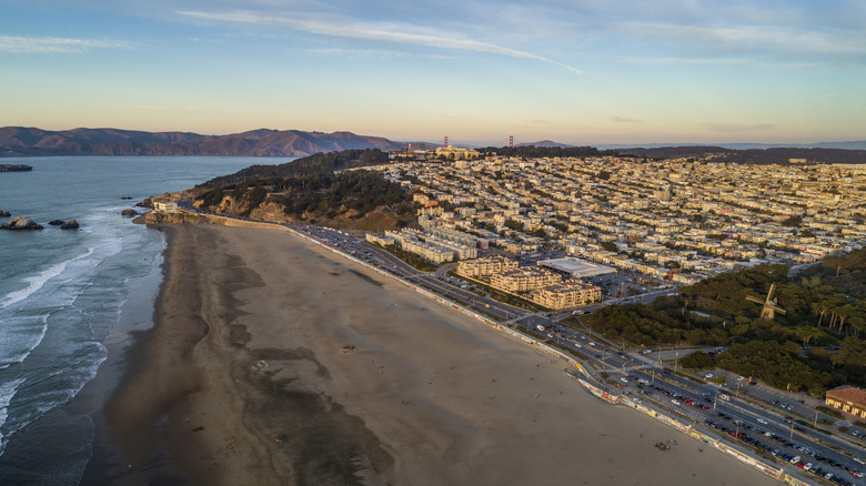 Aerial photo of Ocean Beach