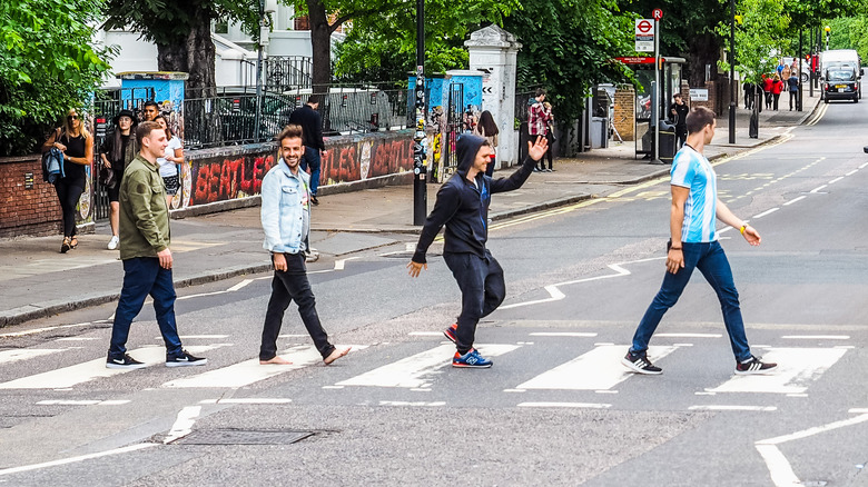 Abbey Road walk like The Beatles