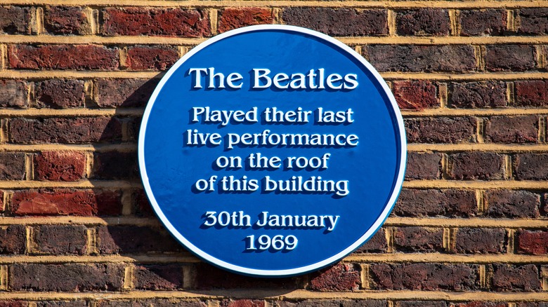 Sign for The Beatles last show