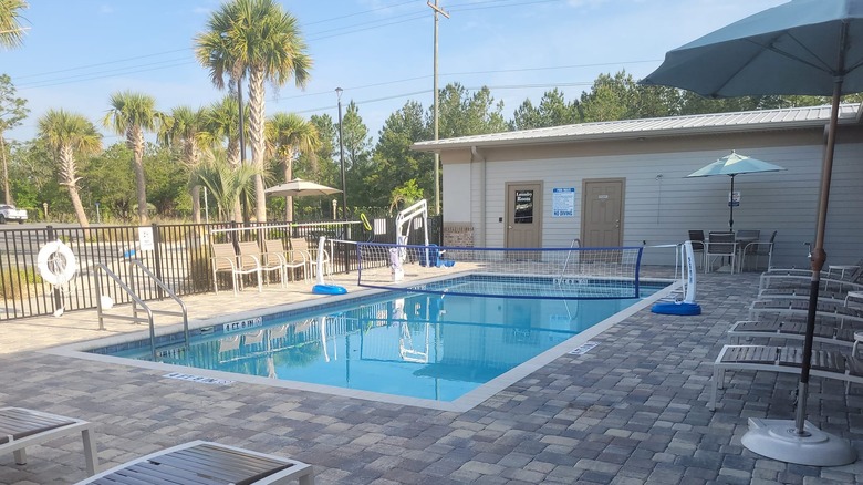 Swimming pool at RV resort