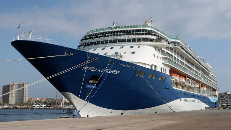Marella Cruise ship docked in Spain