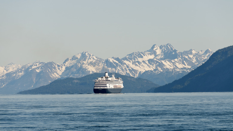 Cruise ship in Glacier Bay