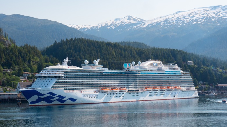 Princess ship in Port Alaska