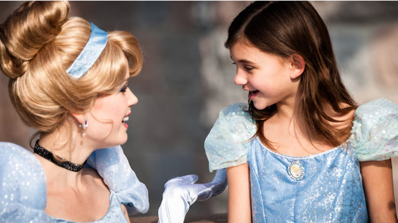 Cinderella and child at Cinderella's Royal Table