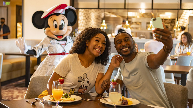 Guests at breakfast at WDW