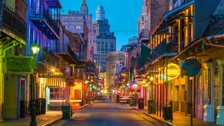 night view of New Orleans