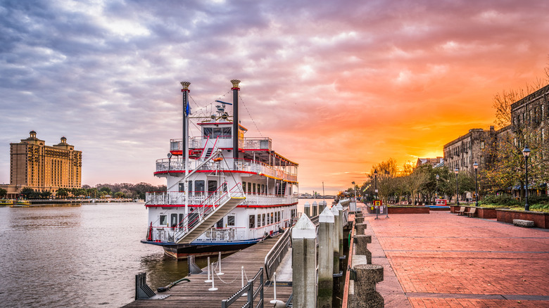 riverfront in Savannah