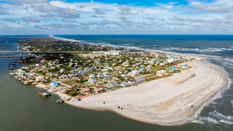 St. Augustine Beach with houses