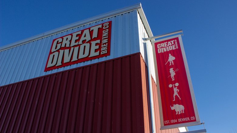 Great Divide Brewing Company building and logos