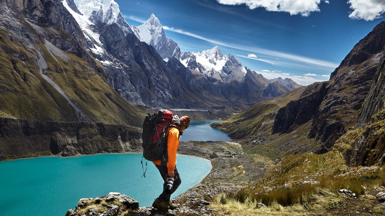 backpacker on the Huayhuash trek