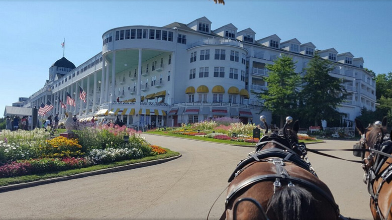 Grand Hotel and horse carriage