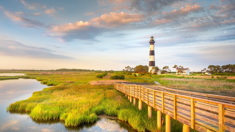 A lighthouse in Outer Banks