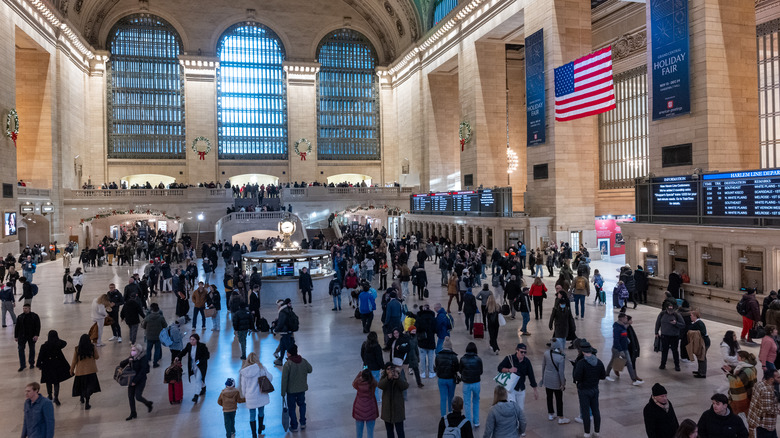 Grand Central Station crowded with people