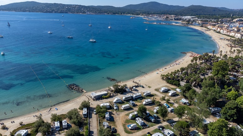 Grimaud beach from above