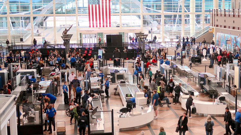 Denver International Airport TSA lines