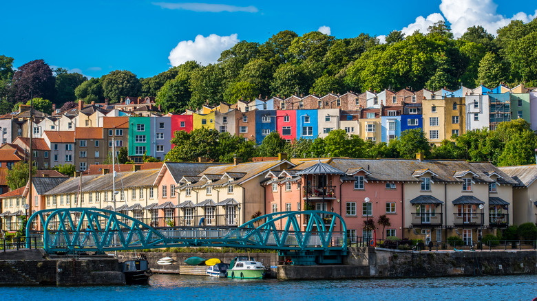 bristol colorful homes and water