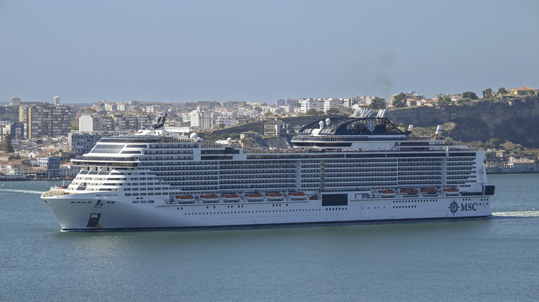 MSC cruise line ship