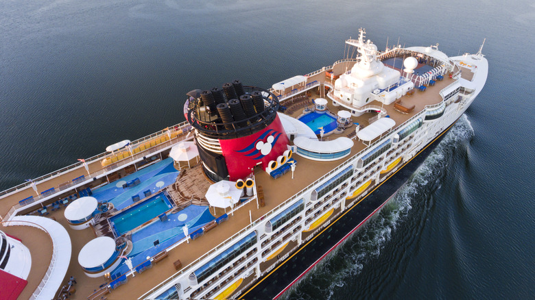 Deck of a Disney Cruise