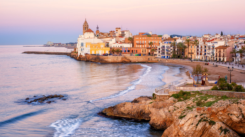 Old Town district of Sitges