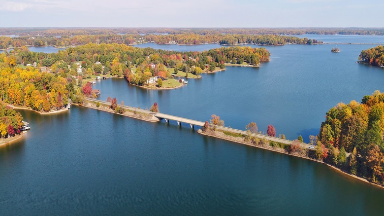 aerial view of Lake Anna