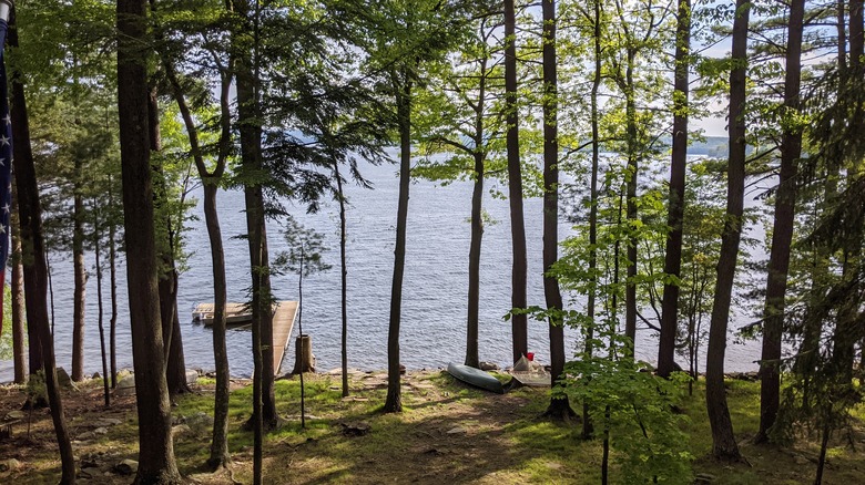 looking down toward Lake Wallenpaupack