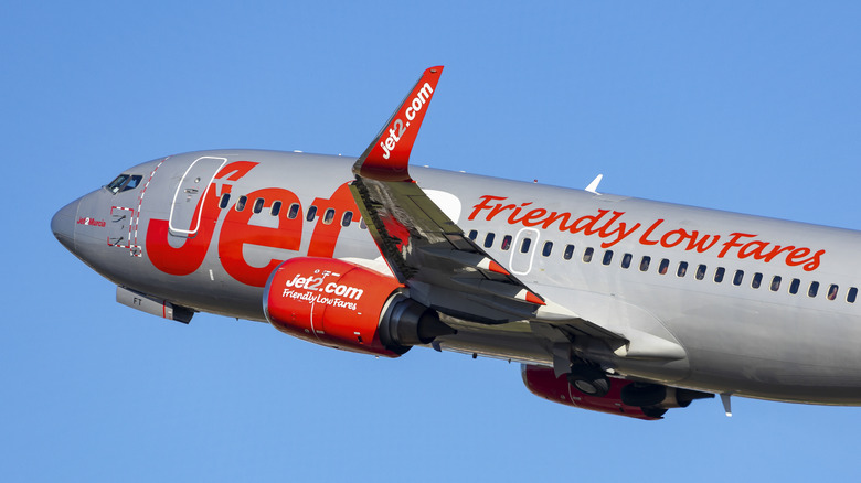 Jet2 aircraft mid-flight