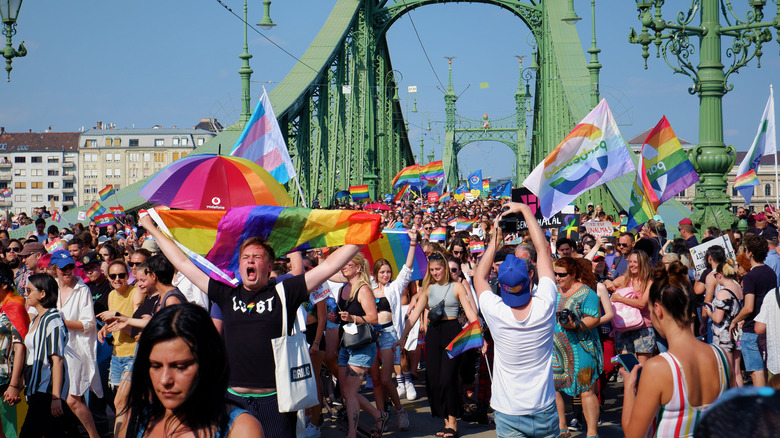 Pride march in Budapest