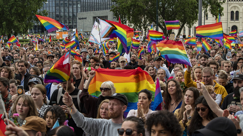 LGBTQ+ protest in Oslo