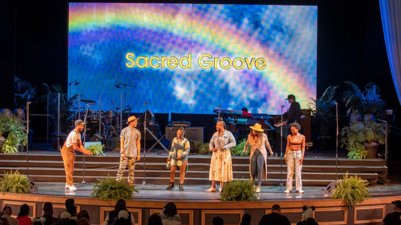 Sacred Groove performing at Disneyland